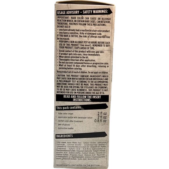 Schwarzkopf Got2b Metallics M72 Dusty Silver Permanent Dye Urban Grey Hair Color - Picture 2 of 6